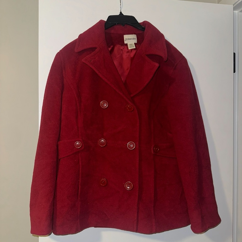 Size Large St John’s Bay Red Peacoat